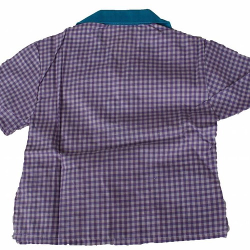 Vintage checked baby shirt 1960s new