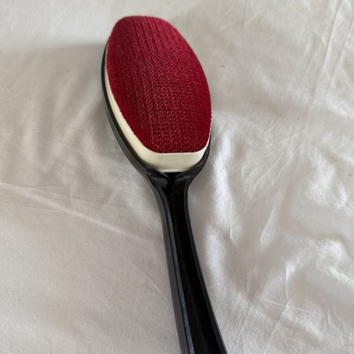 Clothing cleaning brush used