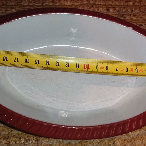 Cast iron enameled cookware used
