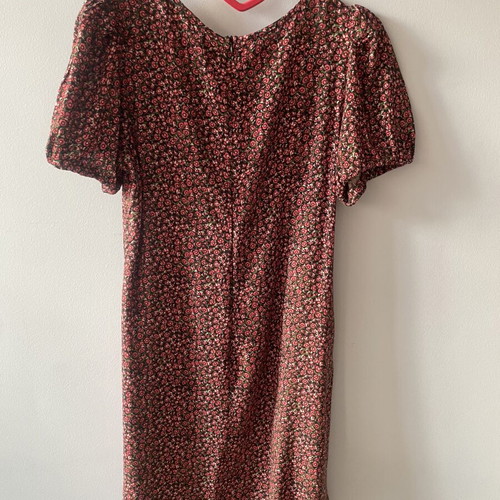 Namaste dress medium used with puff sleeves and matching belt