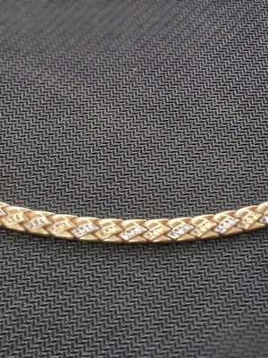 Gold bracelet 14 carat used, 7.1 grams, 19 cm