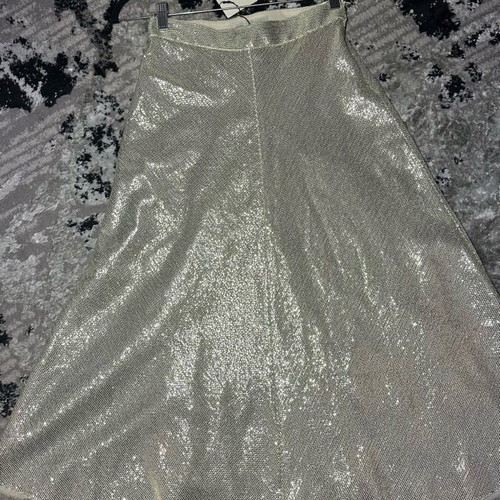 Zara skirt new with mini sequins gold and silver