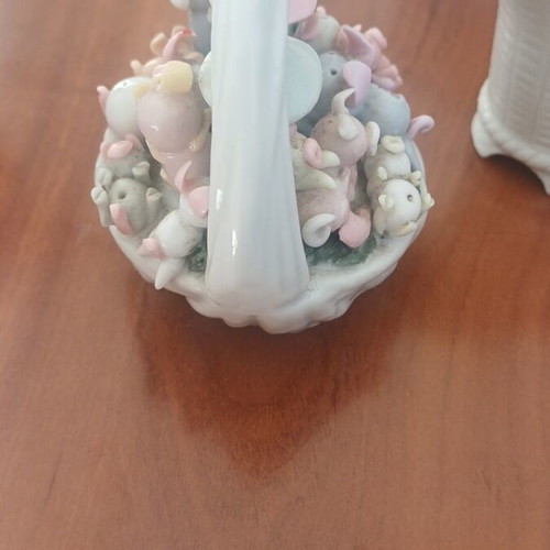 Porcelain decoration used with slight wear