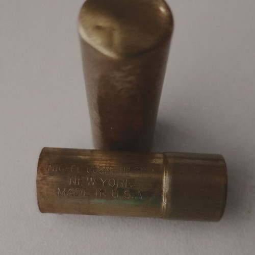 Michel Cosmetics Red Venus lipstick used, New York, made in America