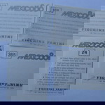  Λοτ 4 αυτοκολλητα panini Mexico 86
