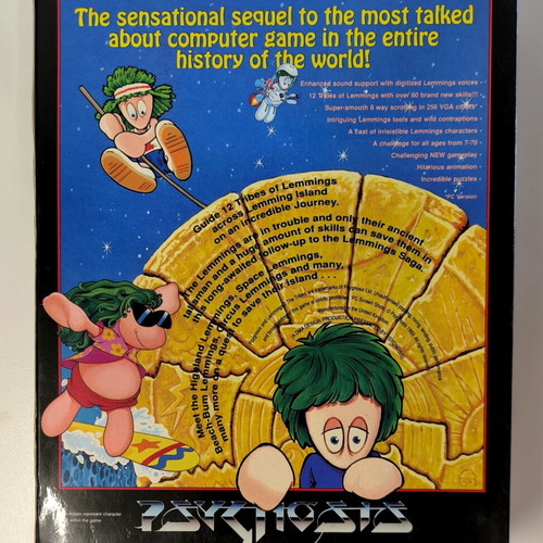 Lemmings 2: The Tribes Commodore Amiga game like new, complete in box