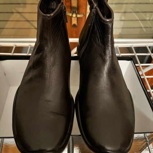 Prada ankle boots size 41, dark brown