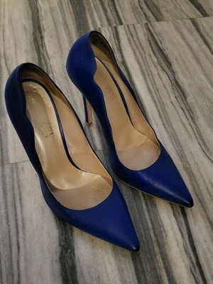 Blue pumps used, size 39