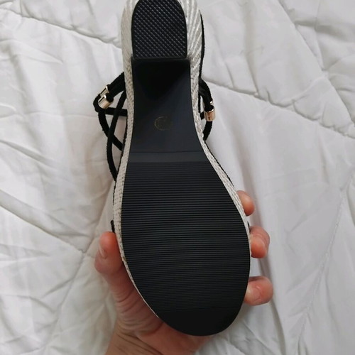 Women Heels New Black Sandals Size 36