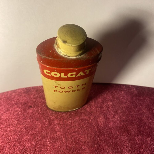 Colgate Tin Tooth Powder Box 1960 used