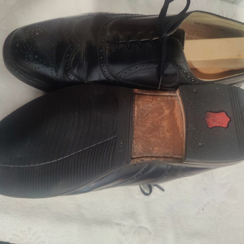 English Quality Leather Brogues Size 44.5 Lot of Two Pairs Like New