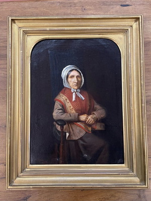 Artwork used by painter H. Suyckx in golden frame