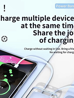 Ασύρματος μαγνητικός PowerBank 10000mAh, μαύρο