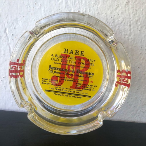 J&B Scotch Whisky glass ashtray new