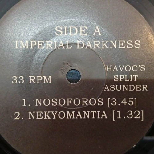 Imperial Darkness / Pyrifleyethon 7' Split Vinyl like new, Greek black metal