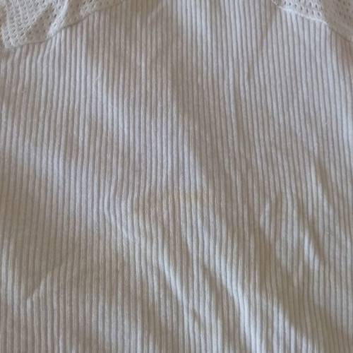 Cotton camisoles pack of 3 used, medium, white with floral details