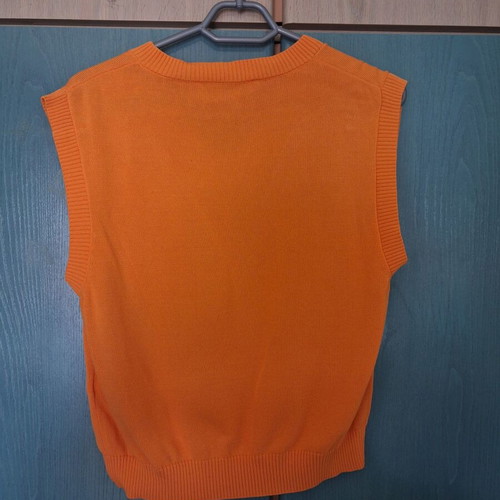 Zara blouse orange medium like new