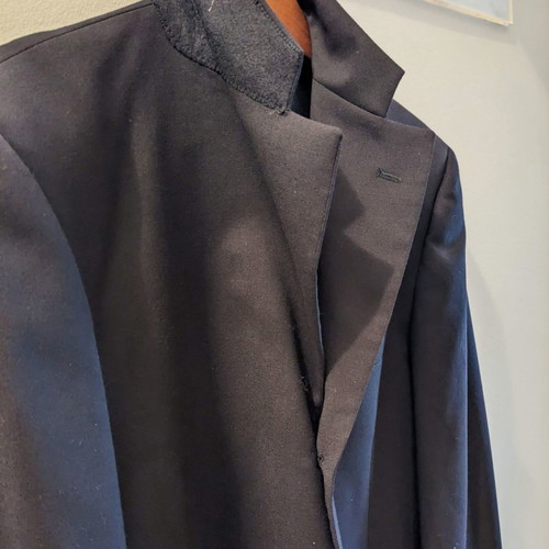 Rogetto Men's Suit used, 100% Wool Blue Jacket
