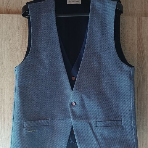 Stefan men's vest like new, blue, size XL