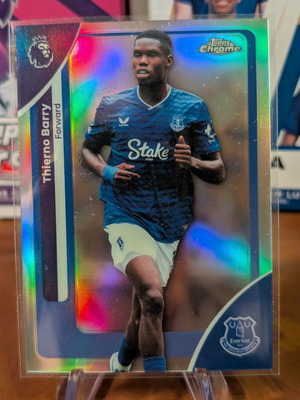 2025-26 Topps Chrome Premier League Thierno Barry Refractor κάρτα σαν καινούργιο