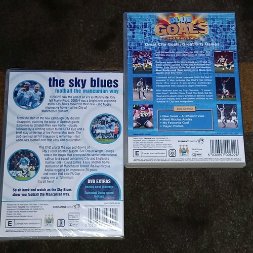 Manchester City DVD set of 2 in excellent condition