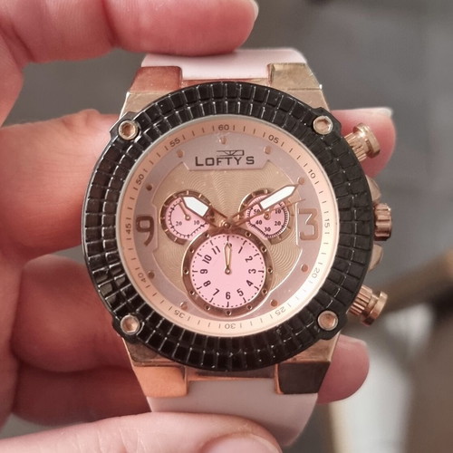 Lofty's Dusty Pink Women's Watch like new, silicone strap