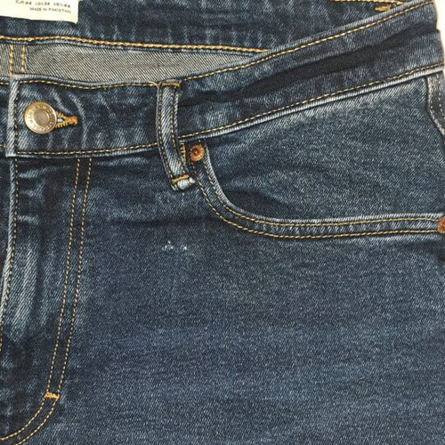 Zara denim bermuda shorts dark blue like new, size 44