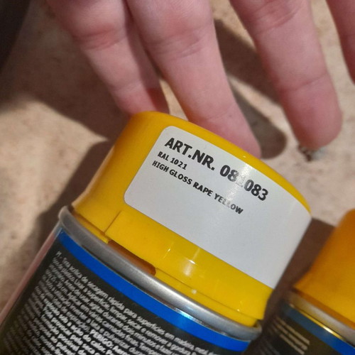 Spray fast drying acrylic RAL Grand-Prix 400ml 2 pieces yellow gloss