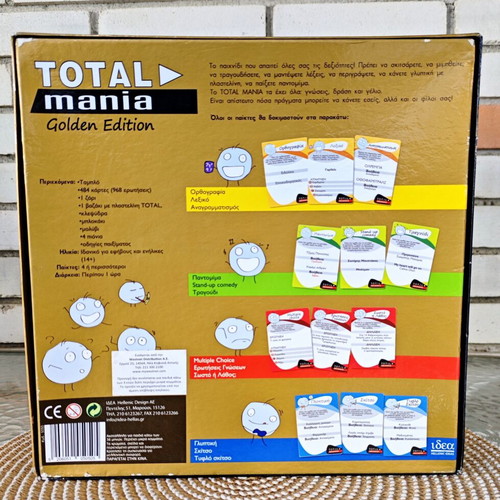 Total Mania board game used, Golden Edition