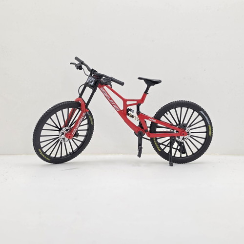 Downhill MTB Die-Cast Metal Bike 1:8 Scale, like new, red