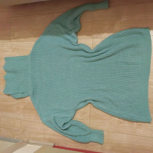 Pullover S/M turquoise oversize like new