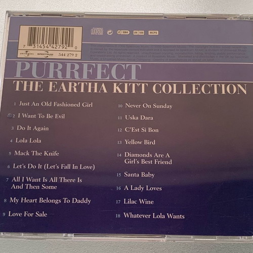 Eartha Kitt Purrfect Collection CD used