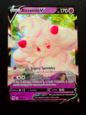 Pokemon Alcremie V 22/73 Holo από τη συλλογή Champion's Path 2020 καινούργιο