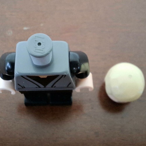 Lego Star Wars Luke Skywalker minifigure like new, dark bluish gray Jedi robe