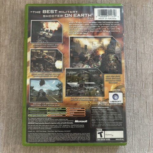 Ghost Recon 2 Xbox Original NTSC game used, American