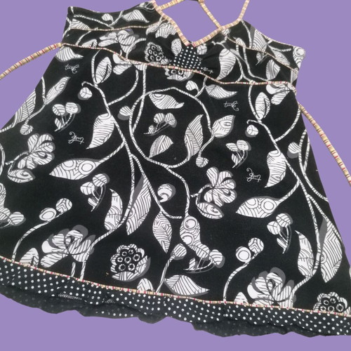 Love Lolita Summer Black and White Top Medium Used
