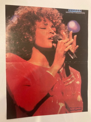 Whitney Houston Patrick Swayze ένθετο αφίσα σαν καινούργιο από περιοδικό Κατερίνα