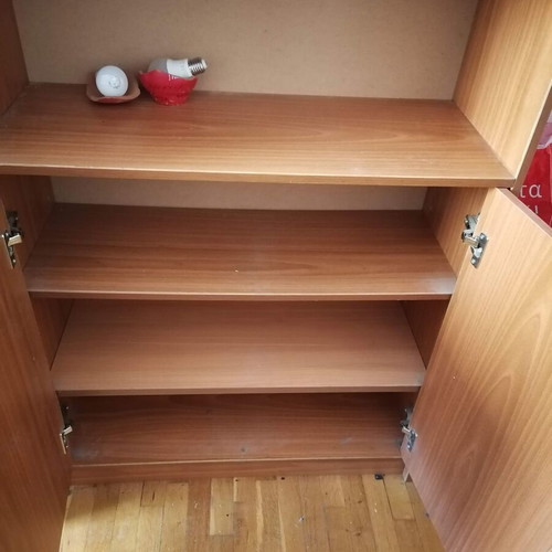 Large wooden bookshelf like new with nightstand