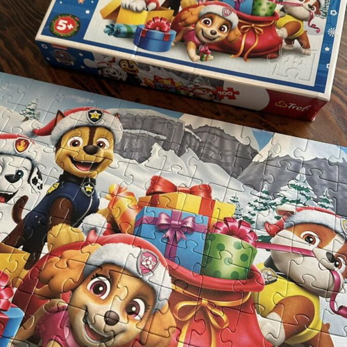 Paw Patrol puzzle set 2x100 pieces like new, Trefl