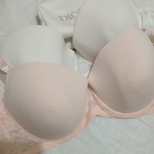 White bustier bra 85D with lace