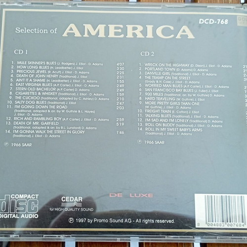 Selection of America double CD like new