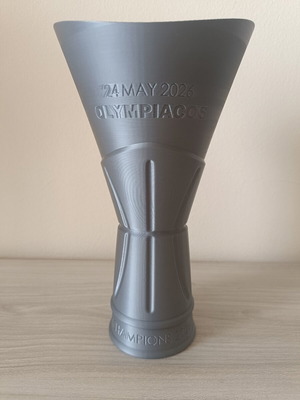 Euroleague 2026 Olympiacos Collectible Trophy 3D Printed
