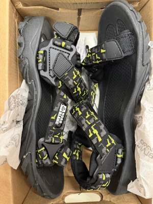 Nordblanc hiking sandals new in box, size 41, black and green