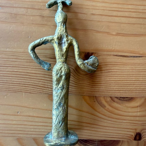 Bronze figurine of goddess Athena used