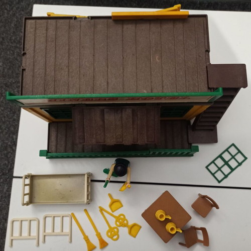 Playmobil Geobra 3426 miners hotel and stage used