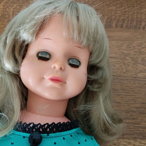 Unikca Belgium doll used, height 43cm
