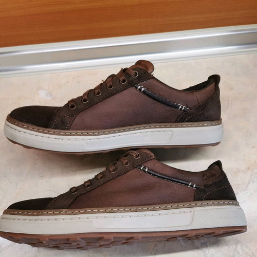 Clarks Lorsen Edge men's sneakers size 41 like new, brown
