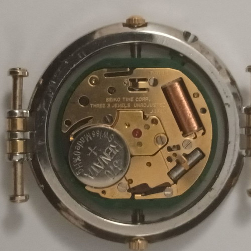 Seiko Lassale quartz watch used unisex with moon phase indicator