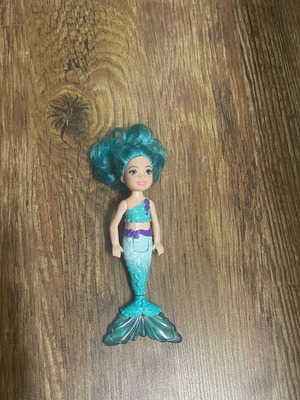 Barbie κούκλα γοργόνα μινιατούρα μεταχειρισμένη, ύψος 16 cm