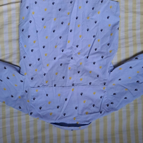 Marasil long-sleeve baby shirt like new, 18 months, blue with boats
